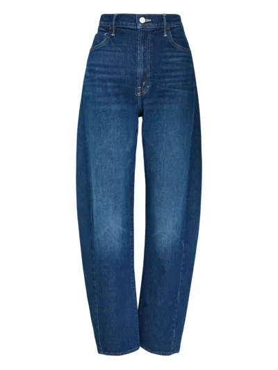 Mother Whiskering-effect Jeans In Blue