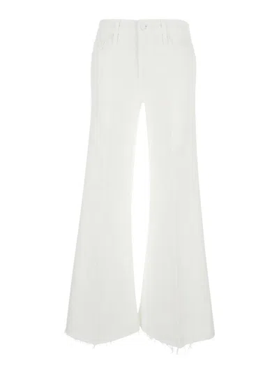 Mother White Cotton Denim Jeans In Fairest Of Them All