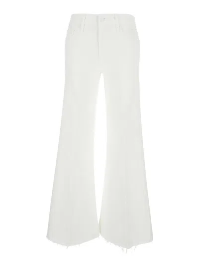 Mother White Flared Jeans