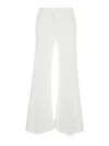 Mother White Cotton Denim Jeans In White