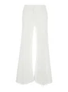 Mother White Cotton Denim Jeans In White
