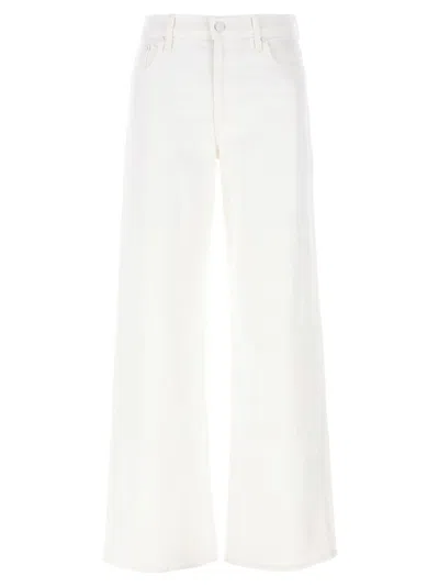 Mother Women White Spinner Zip Sneak Jeans, 29 Luxury Jeans For Women Darveys