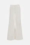 Mother The Twister Sneak Denim Jeans In White