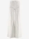 Mother 'the Insider' White Wash Frayed Hem Jeans In White