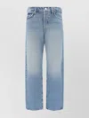 MOTHER WIDE LEG COTTON JEANS WITH BACK POCKETS