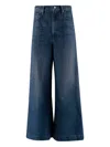 Mother Jeans Headliner Sneak In Cotton In Blue