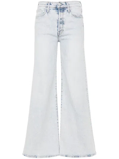 Mother The Tomcat Roller High-rise Wide-leg Jeans In Blue