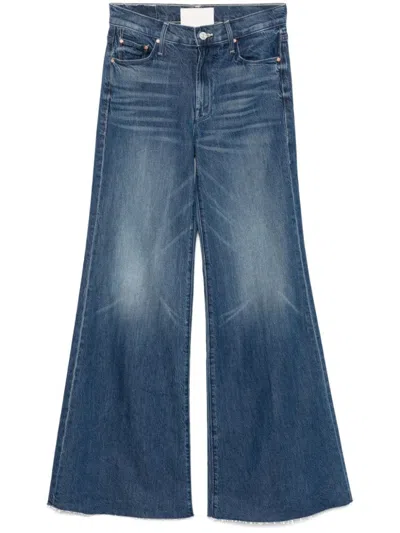MOTHER WIDE-LEG INDIGO BLUE JEANS