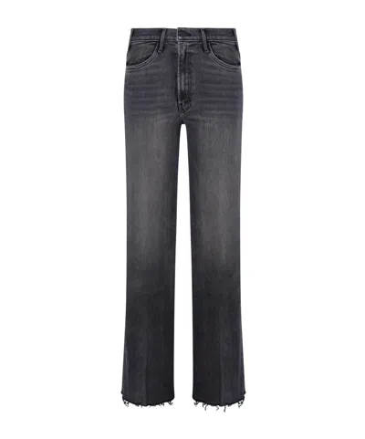 Mother Wide-leg Jeans In Black