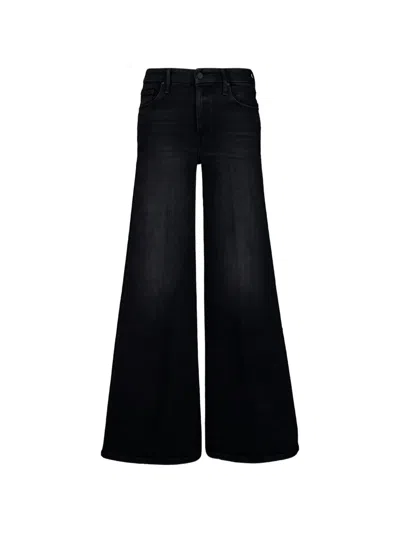 Mother Wide-leg Jeans In Black