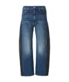 Mother The Half Pipe Flood Jeans In Blue