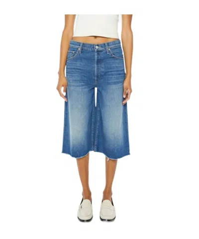 Mother Wide-leg Jeans In Blue