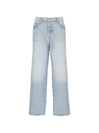 Mother Wide Leg Jeans In Blue