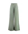 Mother The Major Sneak Roller High Rise Wide Leg Jeans In Roger That In Gray