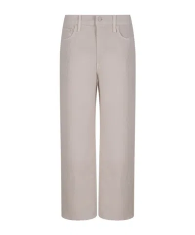 Mother Wide Leg Jeans In Gray