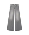 Mother Wide Leg Jeans 'the Twister Heel' In Gray