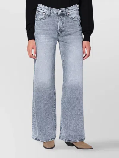 MOTHER WIDE-LEG JEANS WITH BELT LOOPS AND FIVE-POCKET STYLE