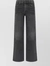 Mother Wide-leg Jeans With Five Pockets And Belt Loops In Multi