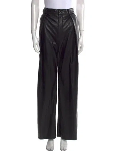 Pre-owned Mother Wide Leg Pants In Black