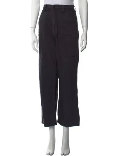 Pre-owned Mother Wide Leg Pants In Black