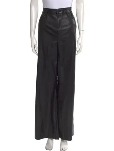 Pre-owned Mother Wide Leg Pants In Black