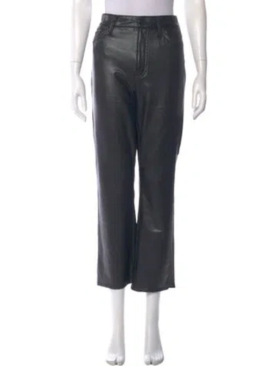 Pre-owned Mother Wide Leg Pants In Black