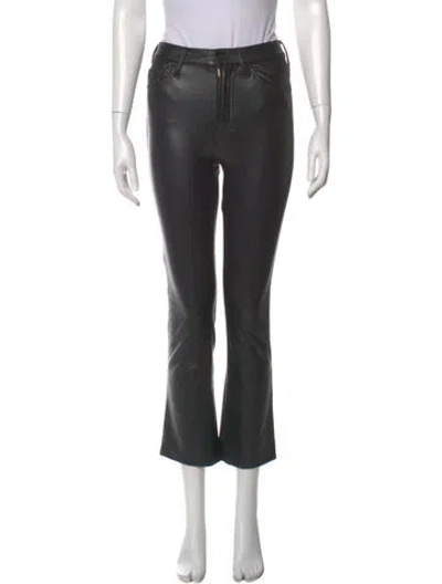 Pre-owned Mother Wide Leg Pants In Black