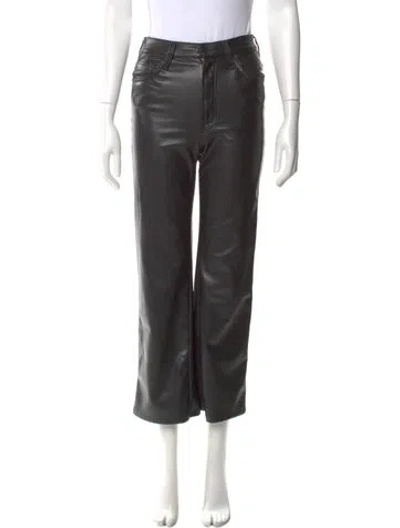 Pre-owned Mother Wide Leg Pants In Black