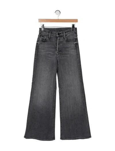 Pre-owned Mother Wide Leg Pants In Black