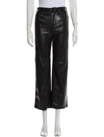 Pre-owned Mother Wide Leg Pants In Black