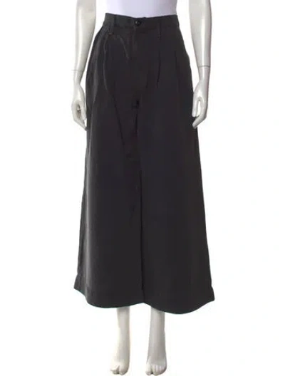 Pre-owned Mother Wide Leg Pants In Black