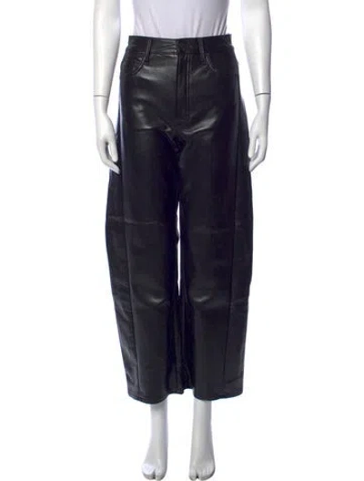 Pre-owned Mother Wide Leg Pants In Black