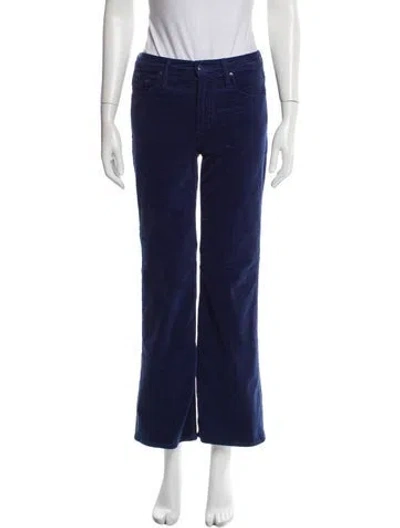 Pre-owned Mother Wide Leg Pants In Blue