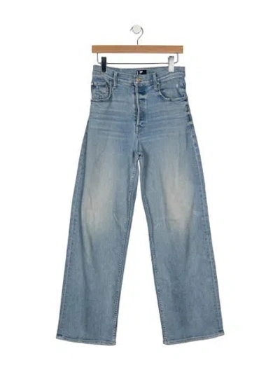 Pre-owned Mother Wide Leg Pants In Blue