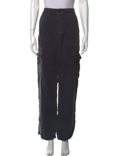 Pre-owned Mother Wide Leg Pants In Blue