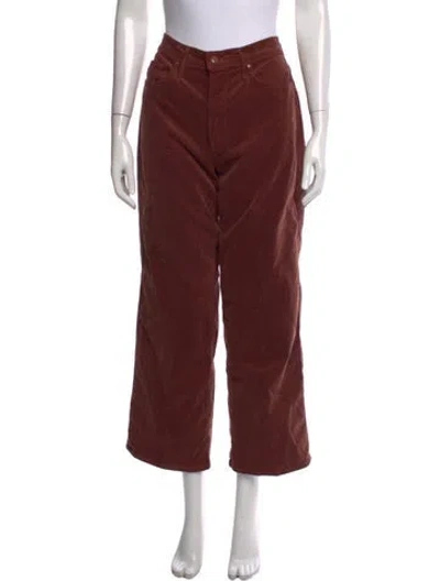 Pre-owned Mother Wide Leg Pants In Brown