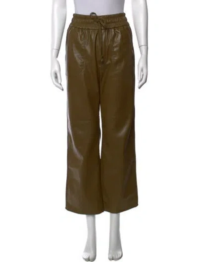 Pre-owned Mother Wide Leg Pants In Brown