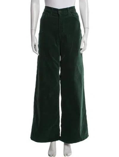 Pre-owned Mother Wide Leg Pants In Green