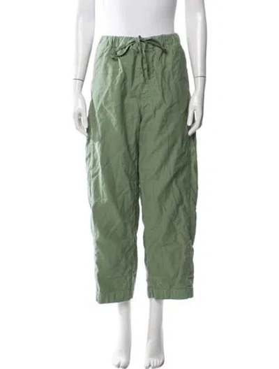 Pre-owned Mother Wide Leg Pants In Green