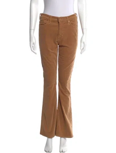 Pre-owned Mother Wide Leg Pants In Neutral