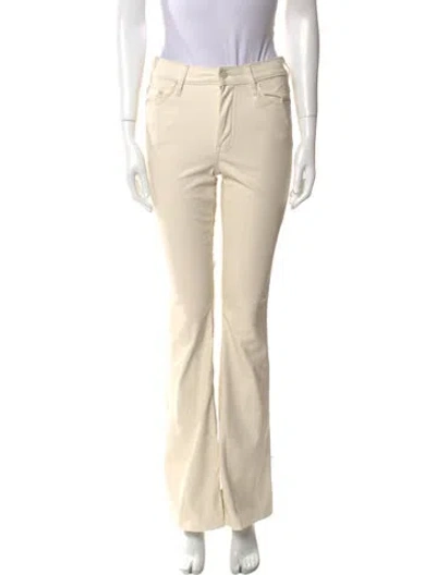Pre-owned Mother Wide Leg Pants In Neutral