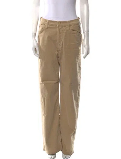 Pre-owned Mother Wide Leg Pants In Neutral