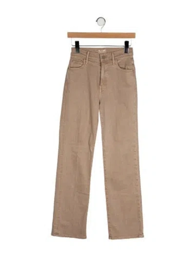 Pre-owned Mother Wide Leg Pants In Neutral