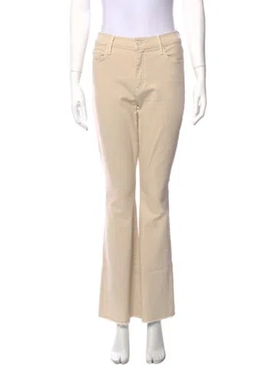 Pre-owned Mother Wide Leg Pants In Neutral