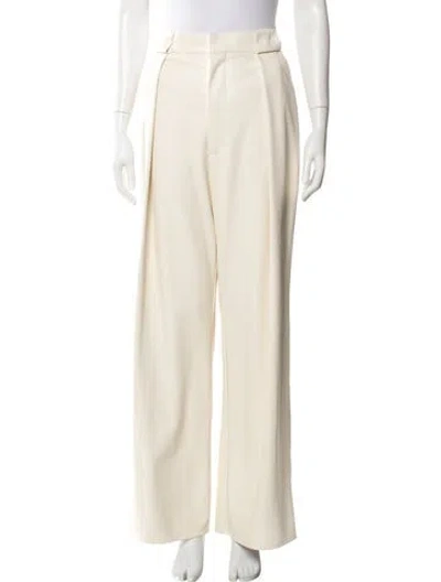 Pre-owned Mother Wide Leg Pants In Neutral