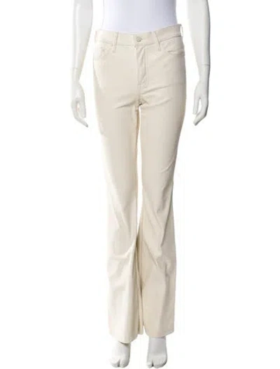 Pre-owned Mother Wide Leg Pants In Neutral