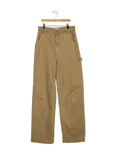 Pre-owned Mother Wide Leg Pants In Neutral