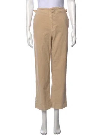 Pre-owned Mother Wide Leg Pants In Neutral