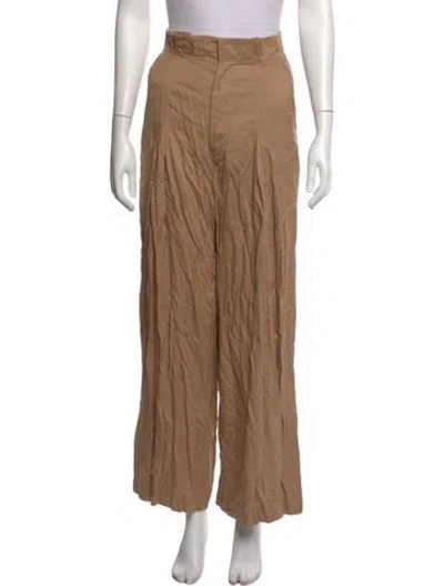 Pre-owned Mother Wide Leg Pants In Neutral