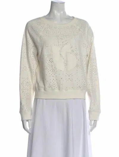 Pre-owned Mother Wide Leg Pants In Neutral